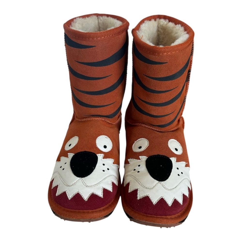 Emu Australia Tiger Cute Cozy Kids Boots Size K/E4
